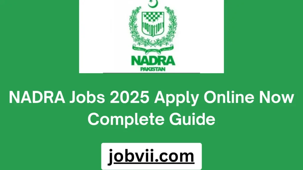 NADRA Jobs 2025 Apply Online Now Complete Guide