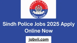 Sindh Police Jobs 2025 Apply Online Now